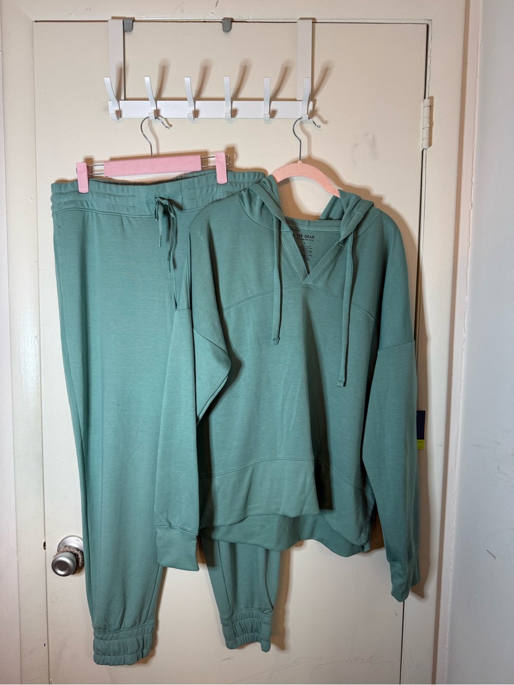 tek gear Sage Green Hoodie & Drawstring Joggers Set